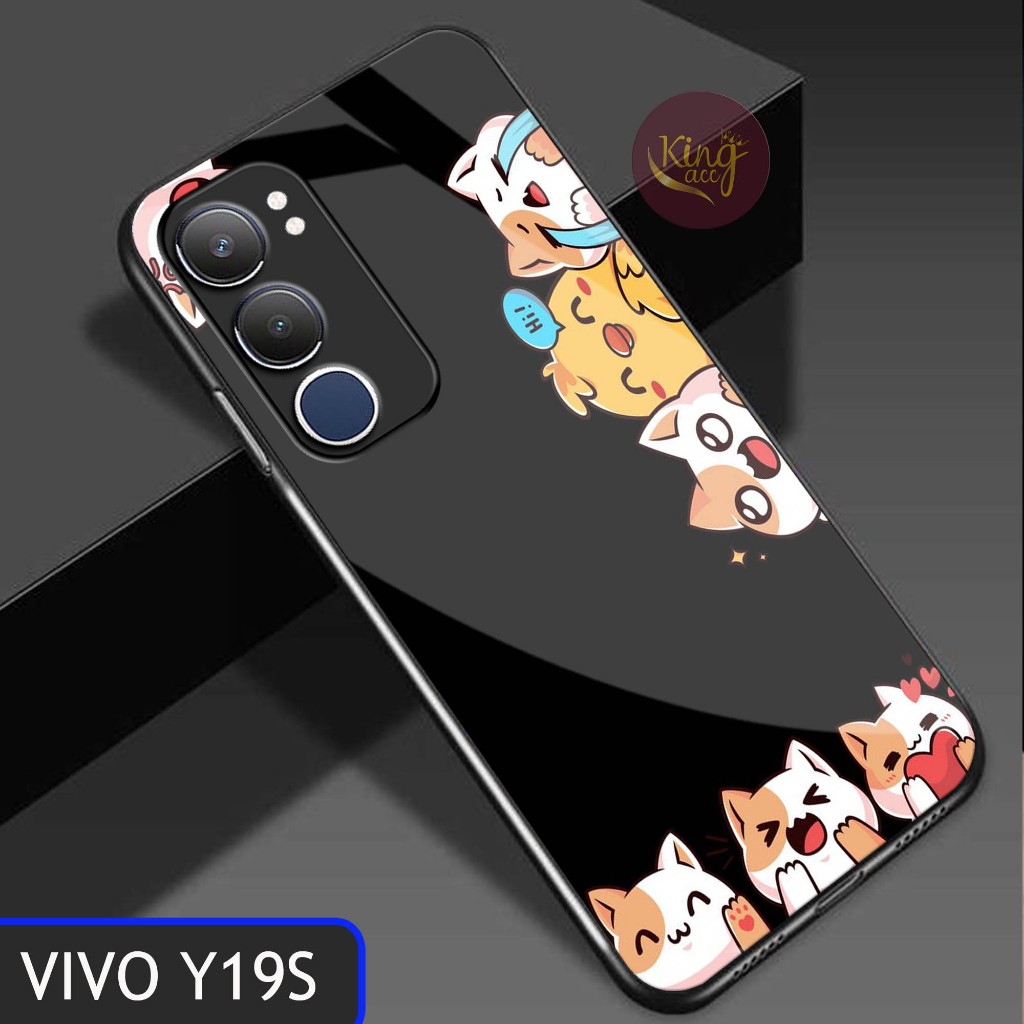 HP Glossy Glass Softcase สําหรับ Vivo Y19S 2024 - Vivo Y19S เคสโทรศัพท์ - Vivo Y19S เคสป้องกันโทรศัพ
