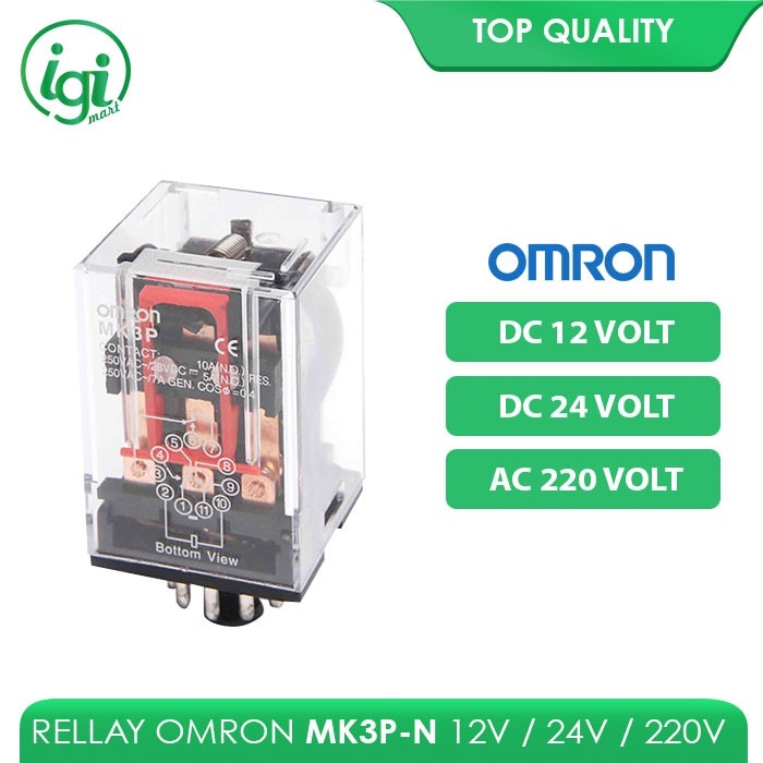 RELAY MK3P 12V OMRON / RELAY MK3PN 24V OMR / RELAY MK3P-I 220V 11 PIN