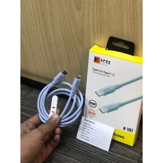 NICOL K-101 MICRO/TYPE-C/LIGHTNING/TYPE-C TO TYPE-C/TYPE-C TO LIGHTNING PD Fast Charging Data Cable