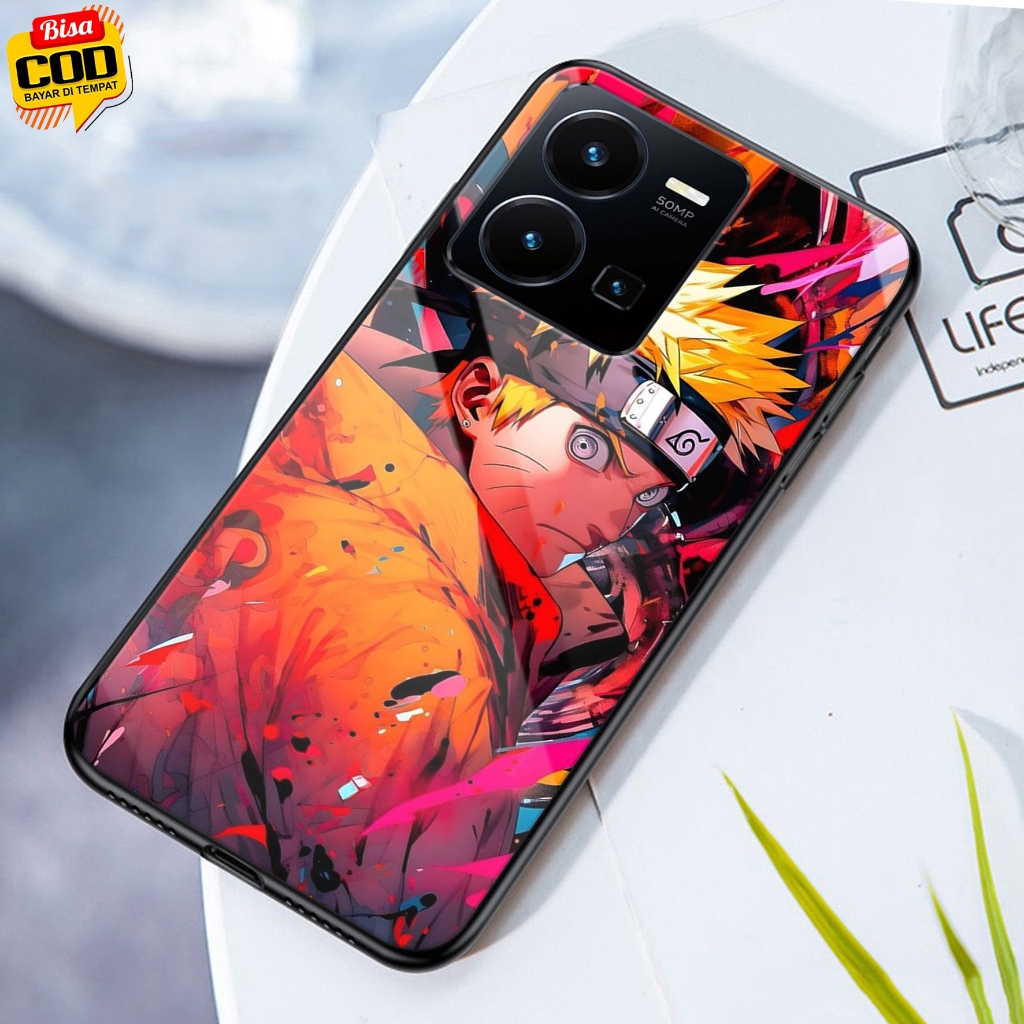 ALPHA Case - Case VIVO Y35 - (NARUTO) - 2D Glossy - premium Gloss Case - Cool Case - Cute Case - Uni