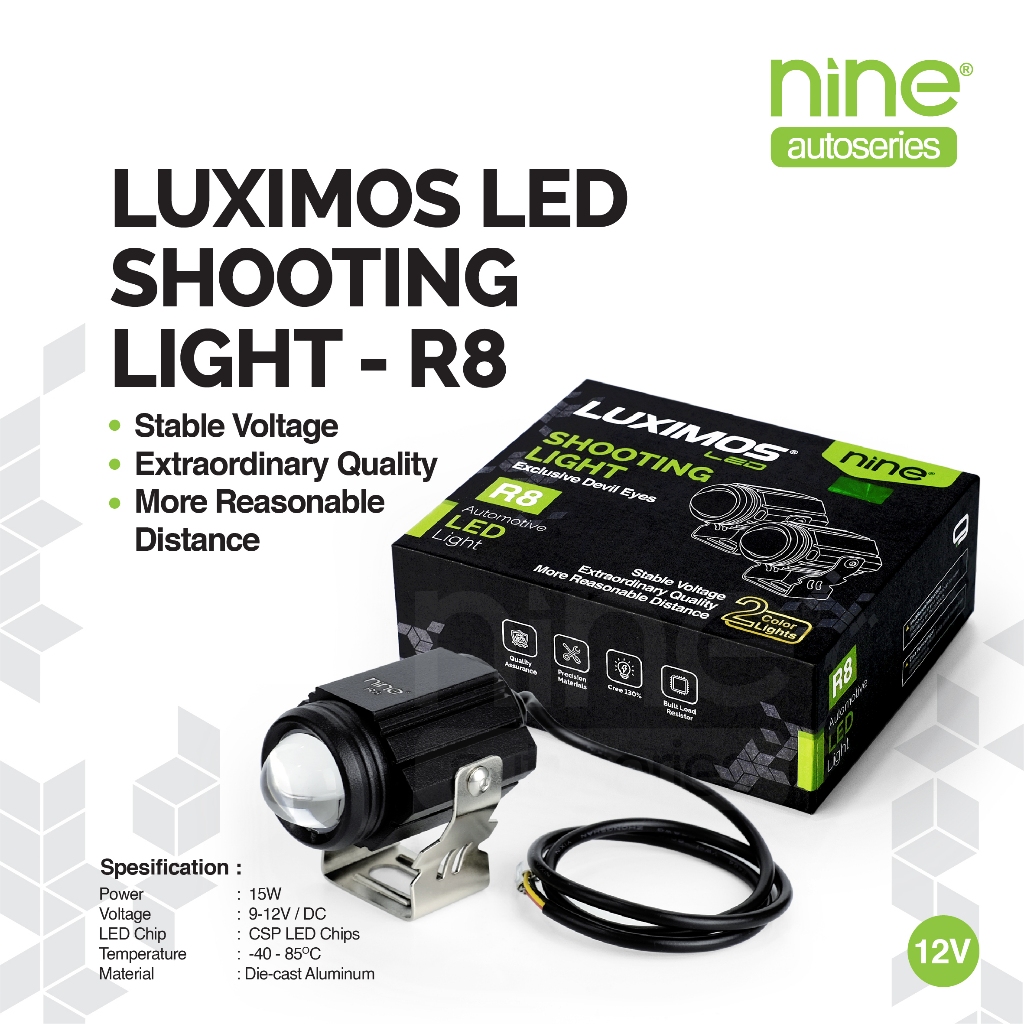 LUXIMOS ไฟยิงเลเซอร์ปีศาจ 30 วัตต์ R8 - NINE AUTOSERIES
