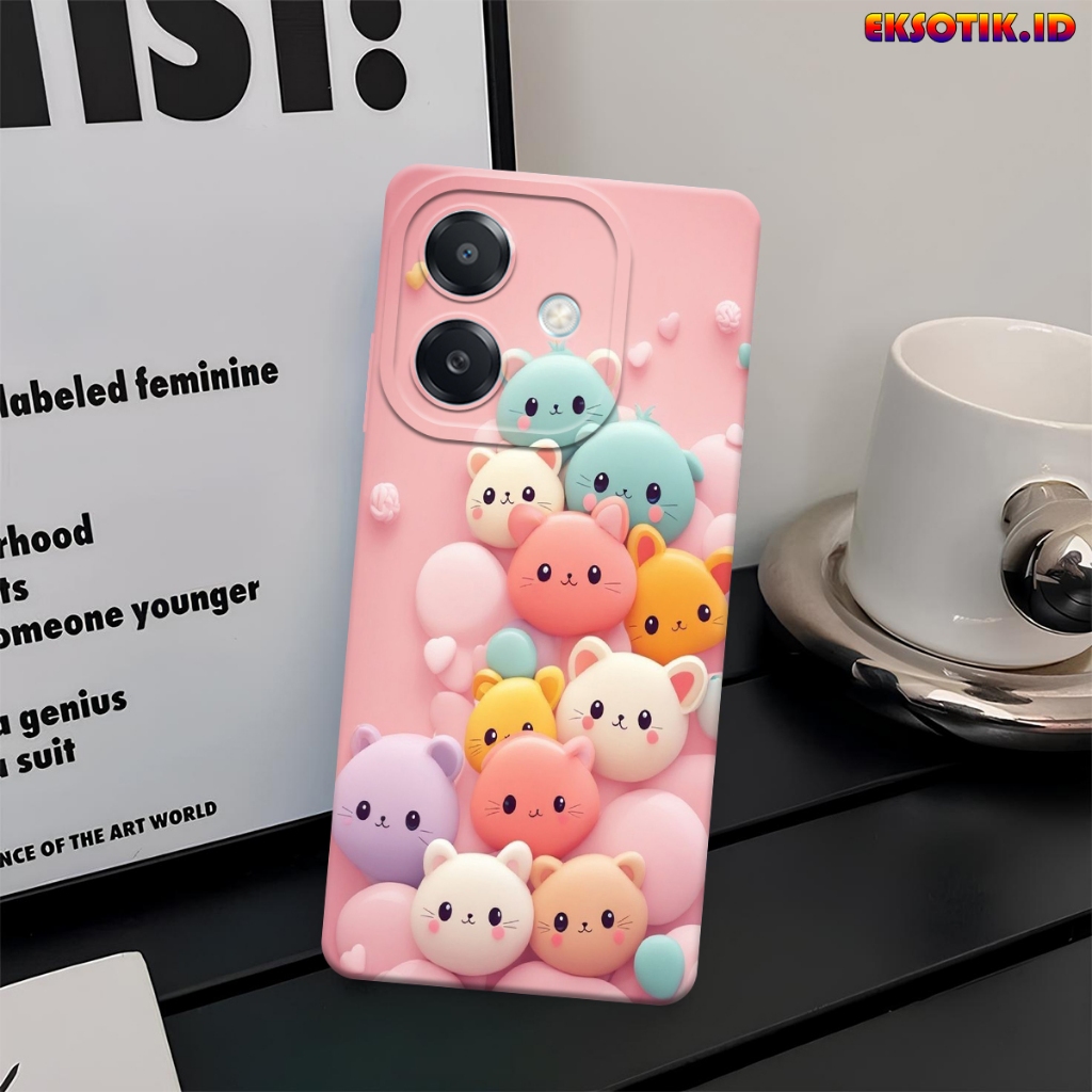 เคส Oppo A3x - เคส Oppo A3x - เคสแฟชั่น - Oppo A3x Silicone - Cool and Cute Motif - เคส Oppo A3x - ว