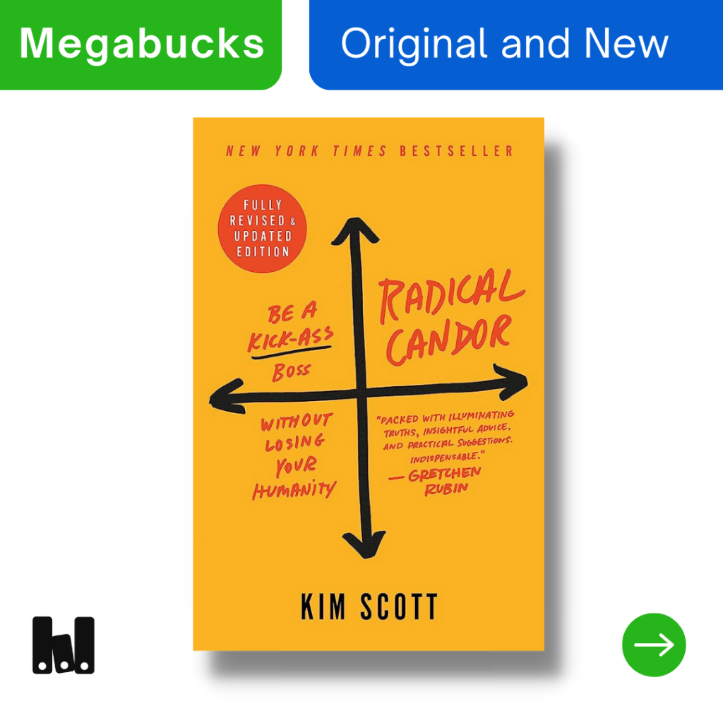 (เซนต์. หนังสือปกอ่อนของ Martin) Radical Candor โดย Kim Scott ต้นฉบับภาษาอังกฤษ