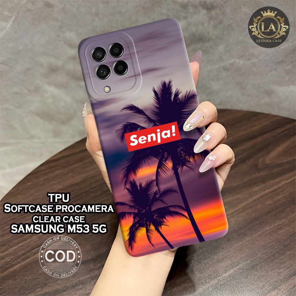 HP เคส Samsung Galaxy M53 5G ใหม่ล่าสุด - เคส Leviora - เคสแฟชั่น Senja - Samsung Galaxy M53 5G Soft