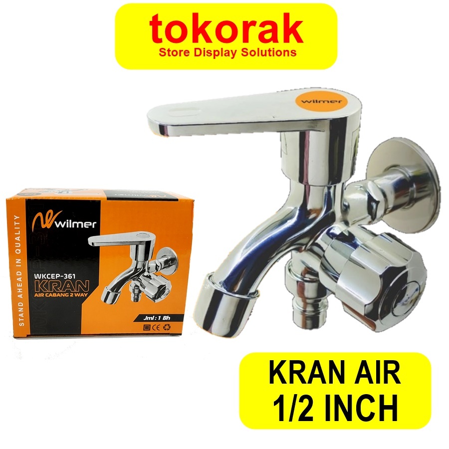DOUBLE SHOWER MIXER FAUCET WKCEP-361 WILMER 2-WAY BRANCH WATER FAUCET DOUBLE SHOWER FAUCET 1/2 นิ้ว