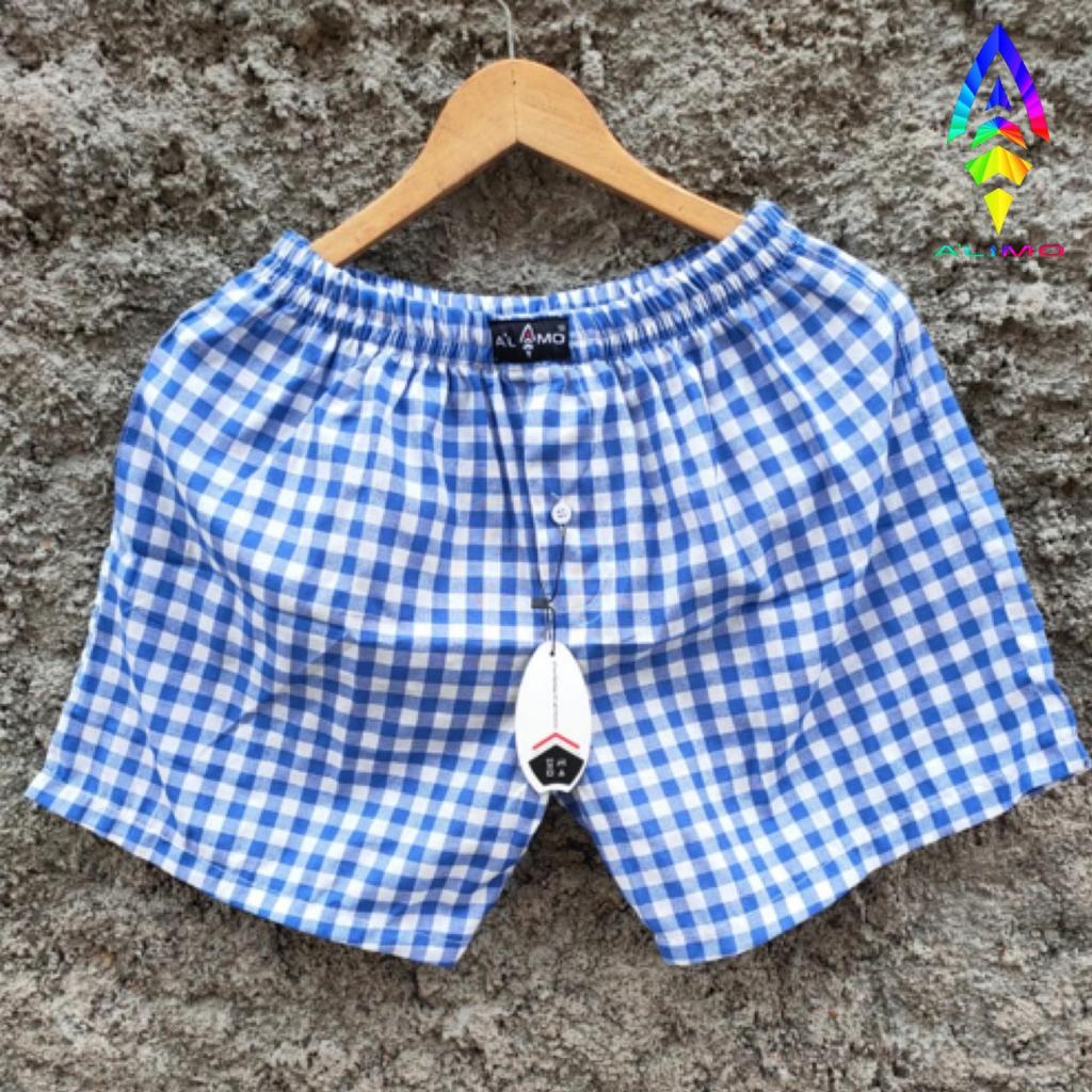 Alimo~บ็อกเซอร์ผู้ชายผู้หญิง TROUSERS, PLAID BOXER TROUSERS