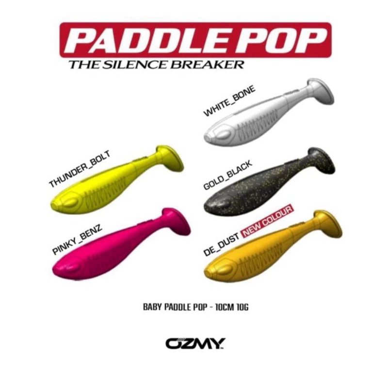 SOFT LURE OZMY PADDLE POP 10 CM