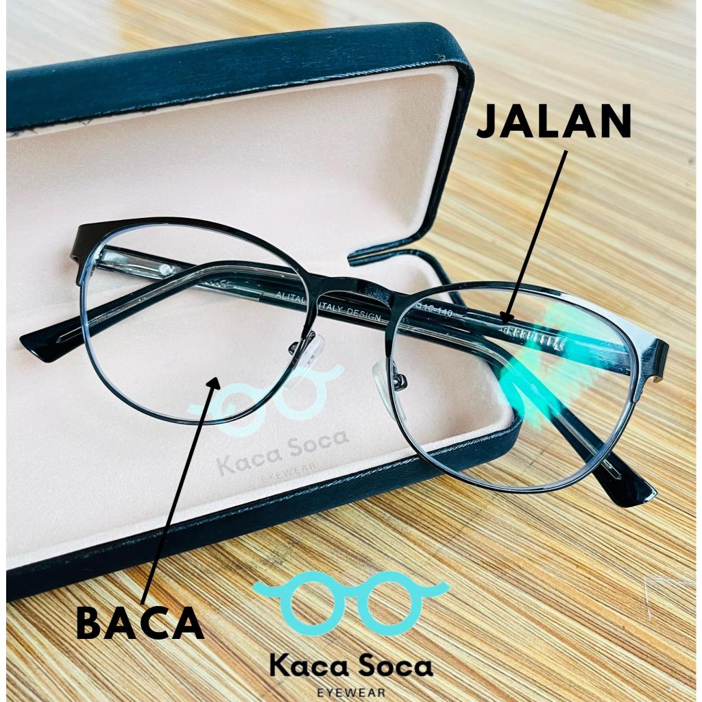 Progressive Reading and Walking Glasses Oval Frame Progressive Lens Far Near Medium Multifocal UNISE