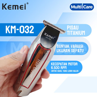 Kemei KM 032 Alat Cukur Rambut Elektrik Brewok Kumis Jenggot