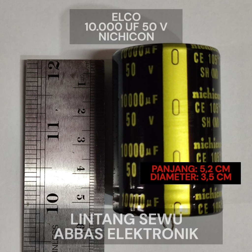Elko Elco Audio 10,000uf 50v 10000uf 50 โวลต์ 10000uf/50v Nichicon