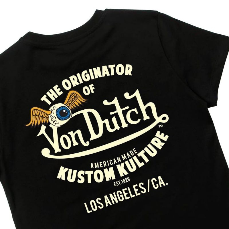 เสื้อยืด Von Dutch สําหรับผู้ชายระดับพรีเมียม