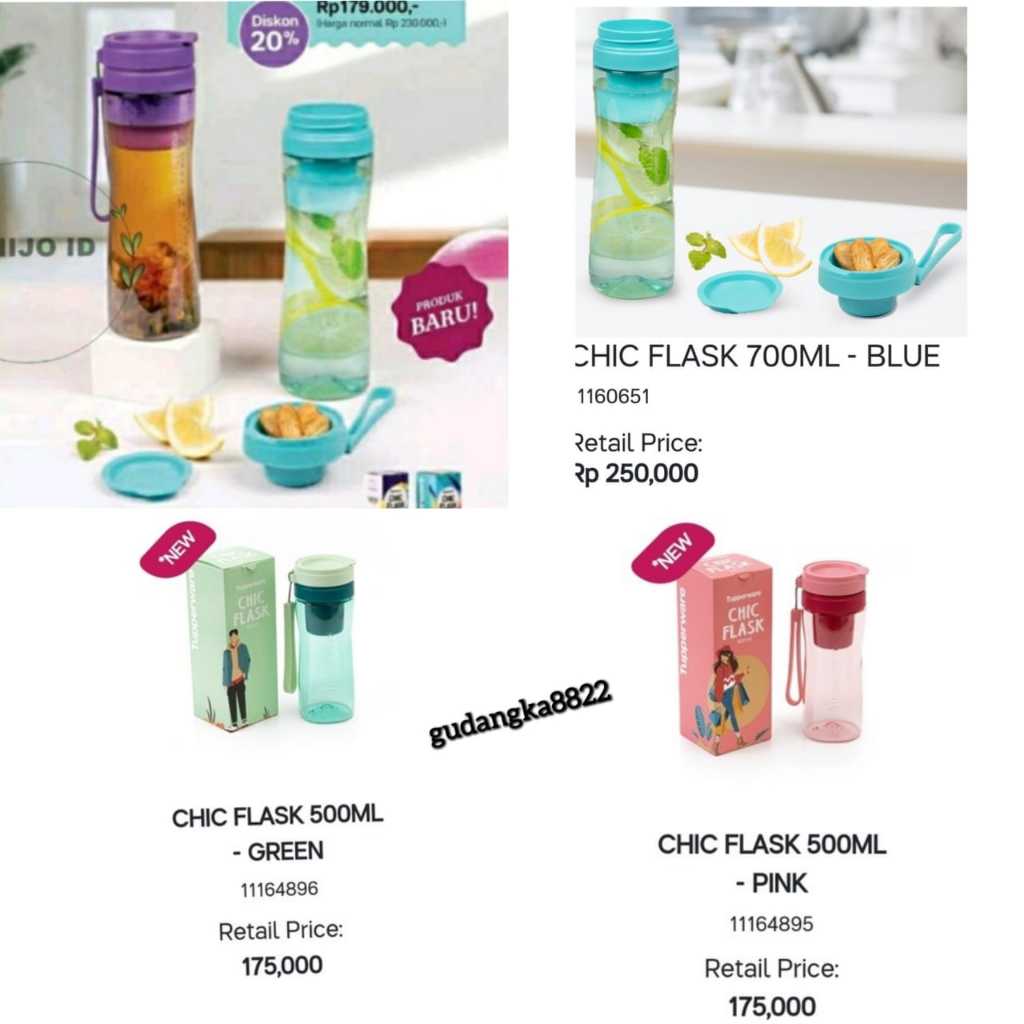 ขวดเก๋ๆ 500ml chick flash 700ml ORI chik flash cristal อะคริลิค