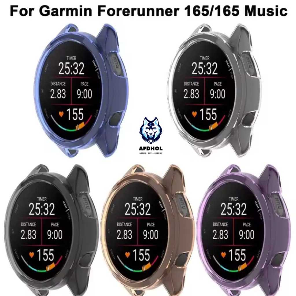 BUMPER TPU สําหรับ GARMIN FORERUNNER 165 / 165 MUSIC 165M ซิลิโคนอ่อน SILICON CASING COVER BODY SHEL