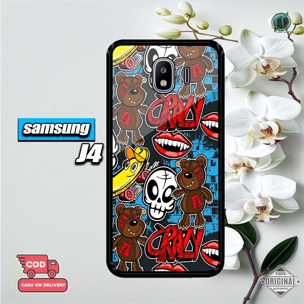 เคส Samsung J4 ล่าสุด Hardcase 2D Glossy [Crazy Motif] Samsung J4 Casing Hardcase Sofcase Glossy