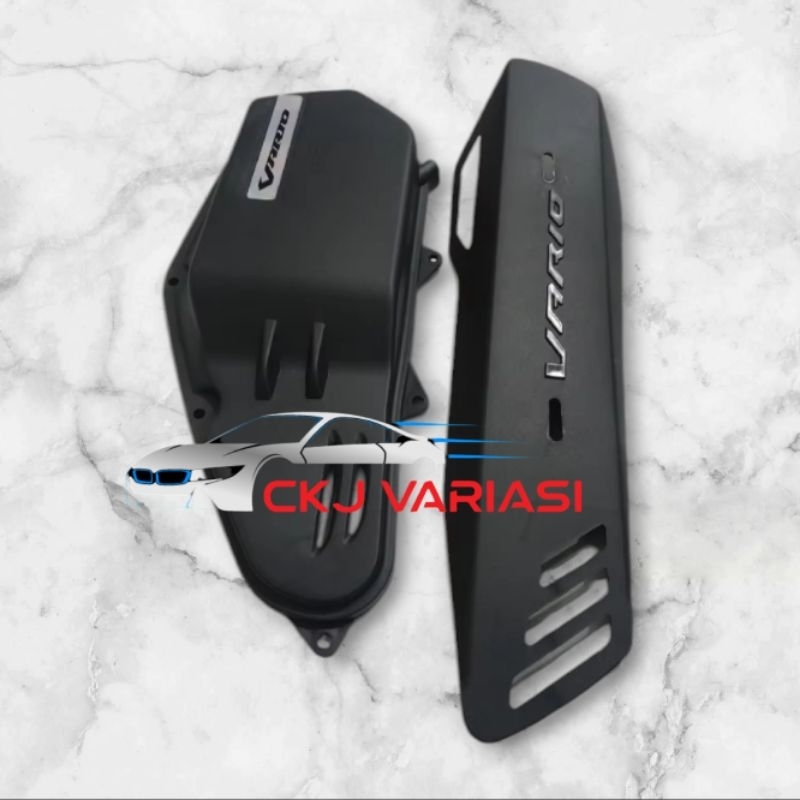 Vario KZR Filter Box Slim รุ่น Vario Filter Housing รุ่นใหม่ล่าสุด Slim แถมชิลด์ครอบท่อไอเสีย vario