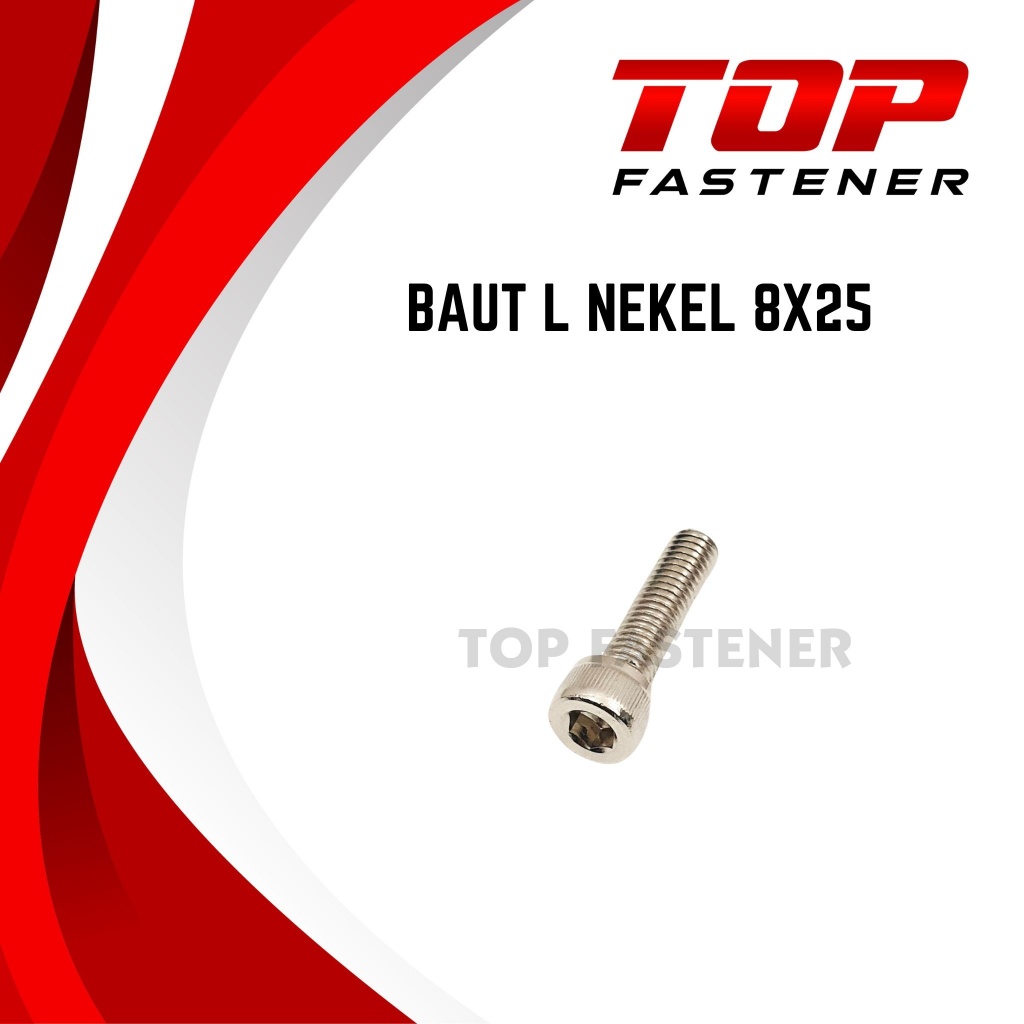 BOLT L M8 8X25 NEKEL KEY L6