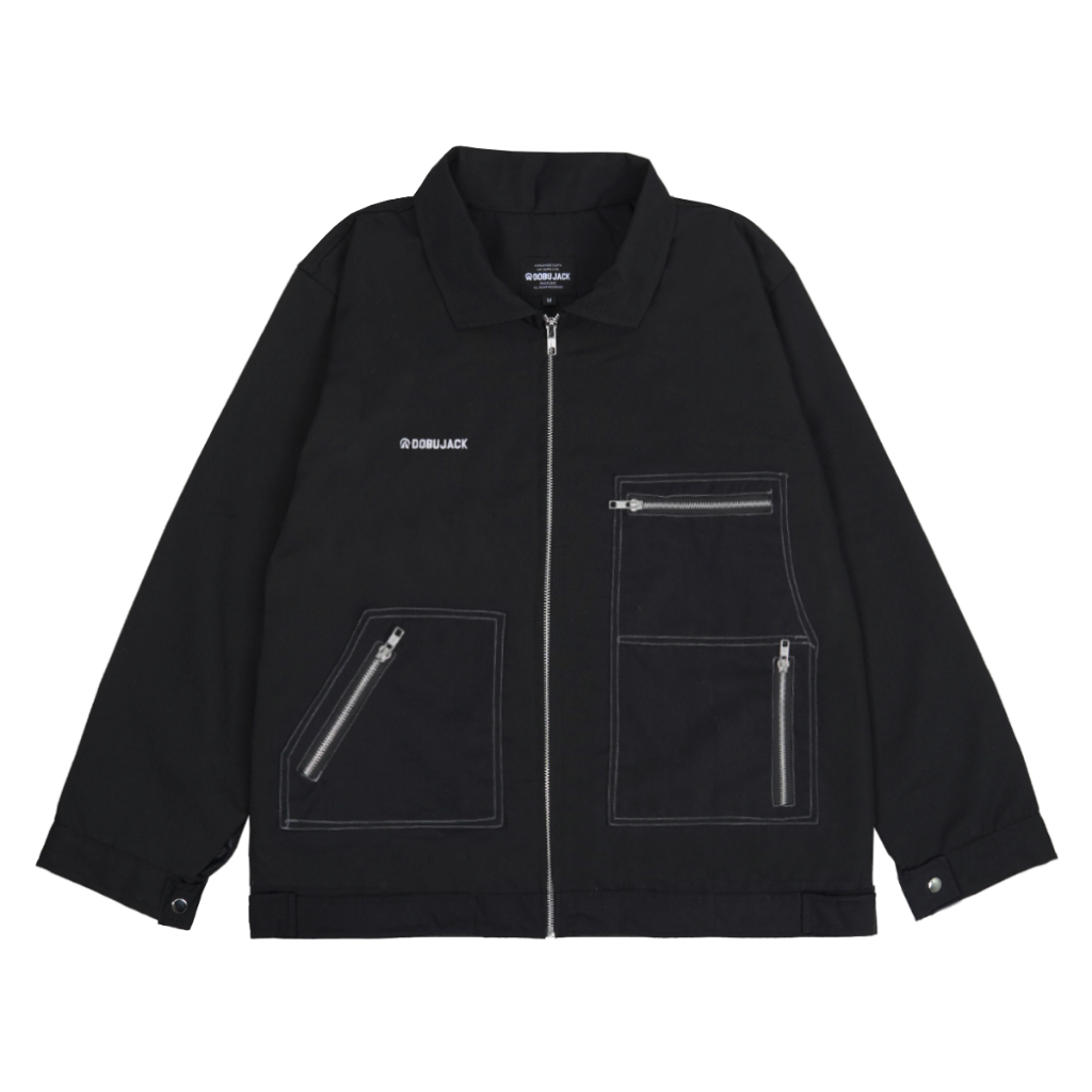 เสื้อแจ็คเก็ตทํางาน Dobujack Cedric Black