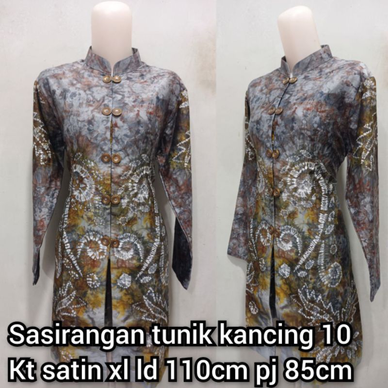 Tunic.buttons 10 stock XL LD 110cm pj 85cm