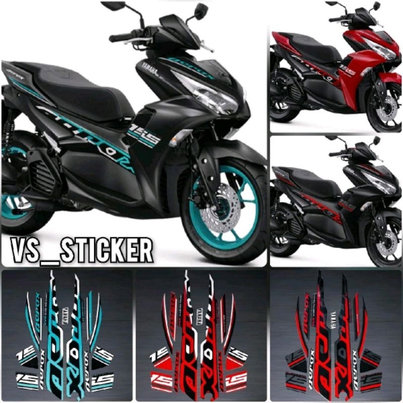 HIJAU MERAH STANDARD STRIPING LIST สําหรับ YAMAHA AEROX ใหม่ 2022 2023 MOTORCYCLE RED BLACK BLUE GREEN TOSCA