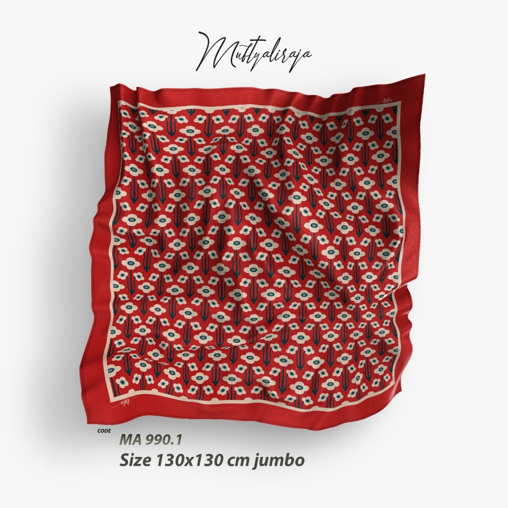 RECTANGULAR HIJAB WITH Sharia Motif 130 x 130