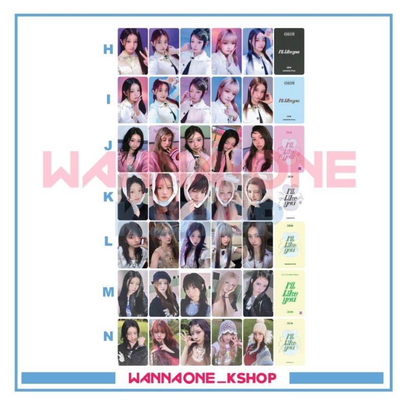 Photocard Illit ILL LIKE YOU อัลบั้มป๊อบ