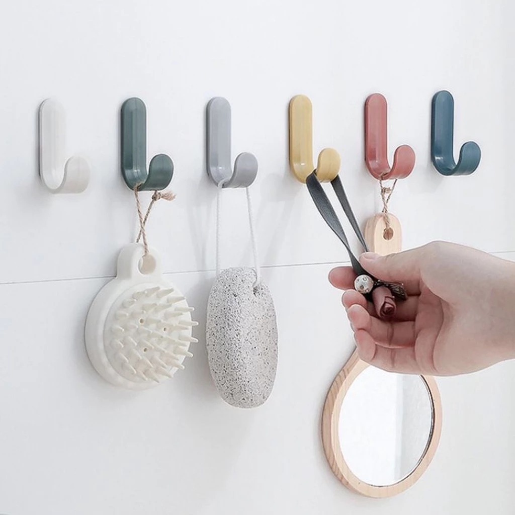 GANTUNGAN SB J Hook Hanger ติดผนัง Hook/J Letter ไม้แขวนเสื้อไม่มีเล็บ