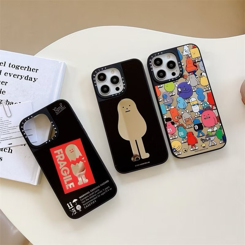 Casetify Sticky Monster Lab สีสันน่ารัก Super น่ารัก Zombie ปลอก TPU สําหรับ Iphone 17 17Pro 17Air 1