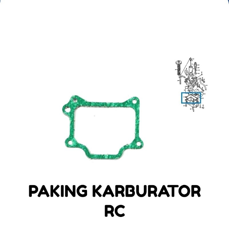 ปะเก็นคาร์บูเรเตอร์ RC - บรรจุภัณฑ์ปักกิ่ง Perpak Kalburator ปะเก็นชามด้านใน Suzuki RC80 100 Bravo Crystal Tornado Sprinter
