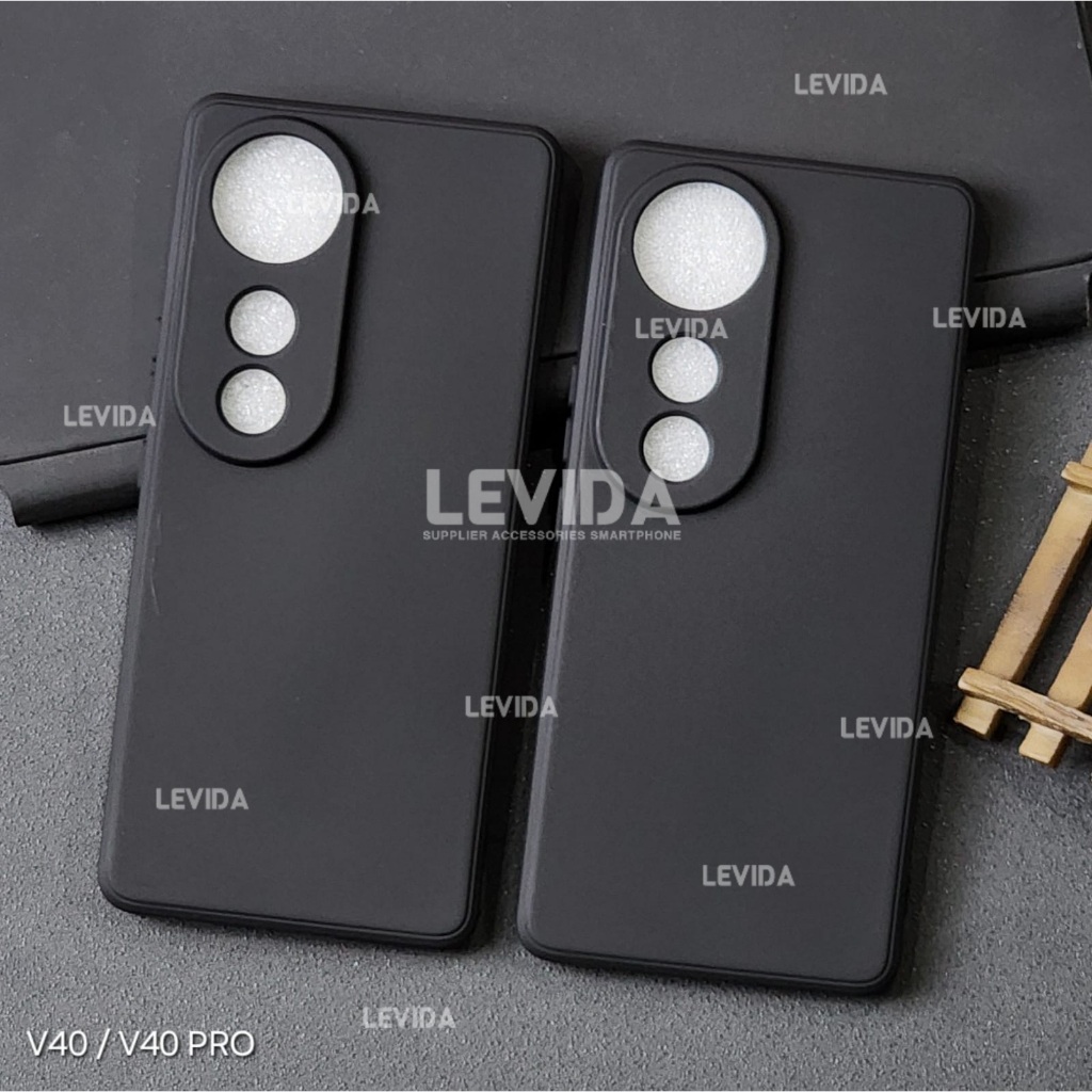 Vivo V40 5G Vivo V40 Pro 5G Softcase Macaron Square Black / Case Square Black Edge Case Vivo V40 5G 