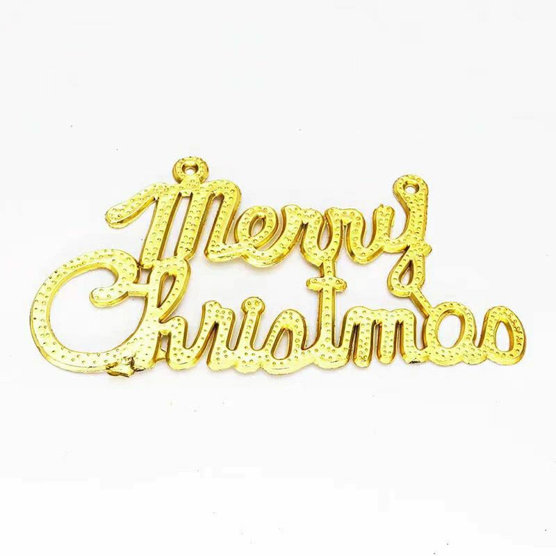 Merry Christmas Cake Topper ขนาด 7ซม