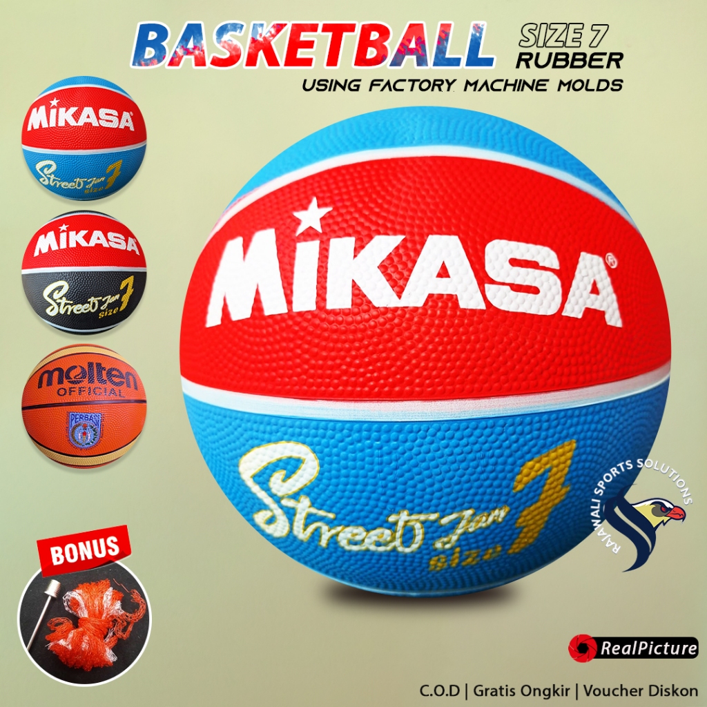 Mikasa Spalding Molten Outdoor Basketball Size 7 ยางหนาพรีเมี่ยม