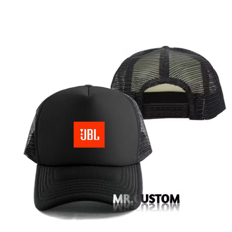 Jbl Logo Box Premium Mesh Hat / Trucker Hat / Top Hat for Adult Men and Women