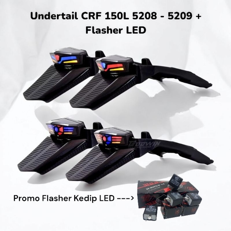 บังโคลนหลัง CRF 150L Plus Stoplamp CRF 150L 5208 5029 LED + Flasher