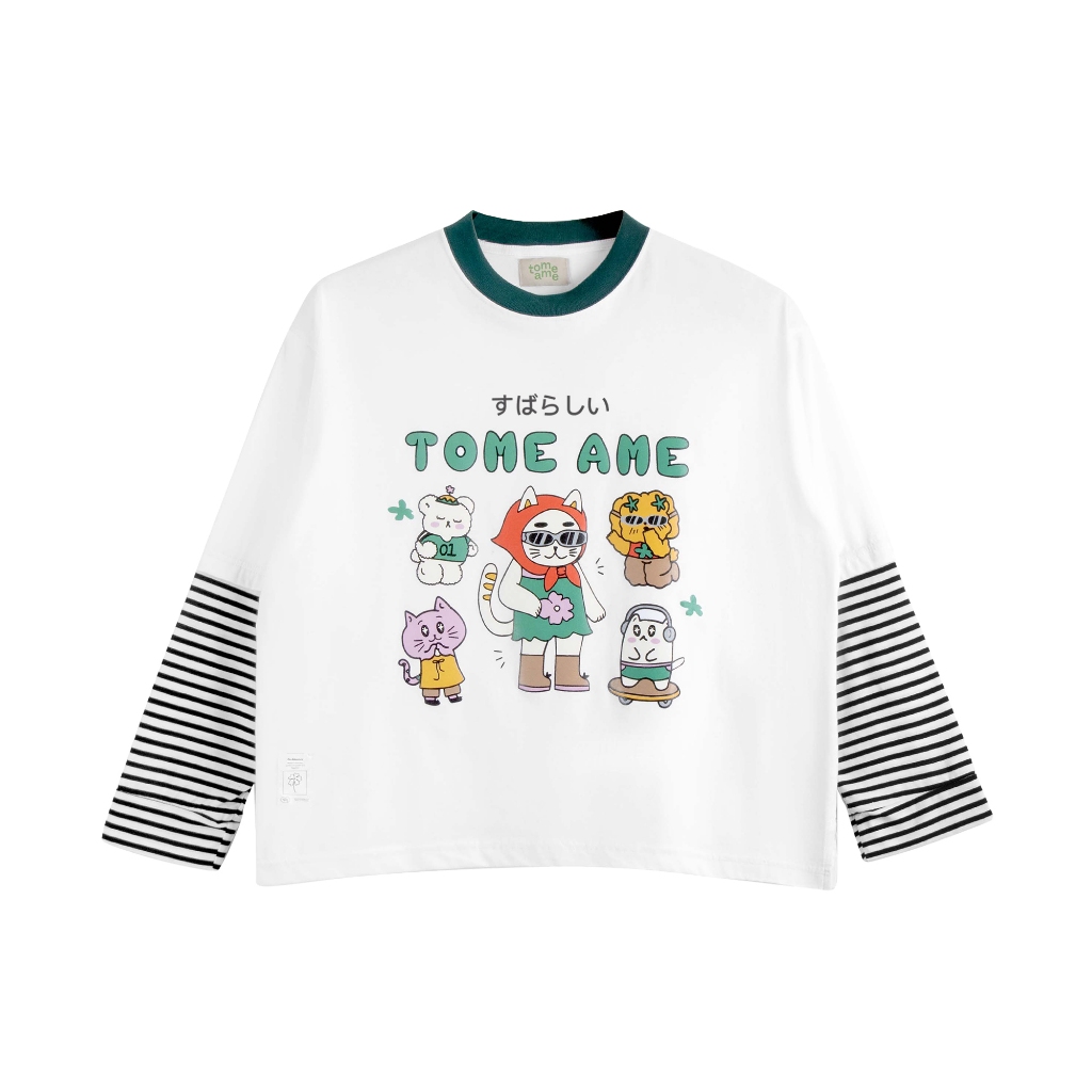 Tome Ame - เสื้อยืดแขนยาว Chiyo Boxy