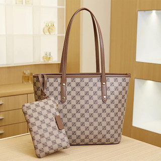 Airiss.co - Zola Tote Bag Wanita Kulit PU + Dompet Pouch - Tas Wanita Besar Top Handle Bag