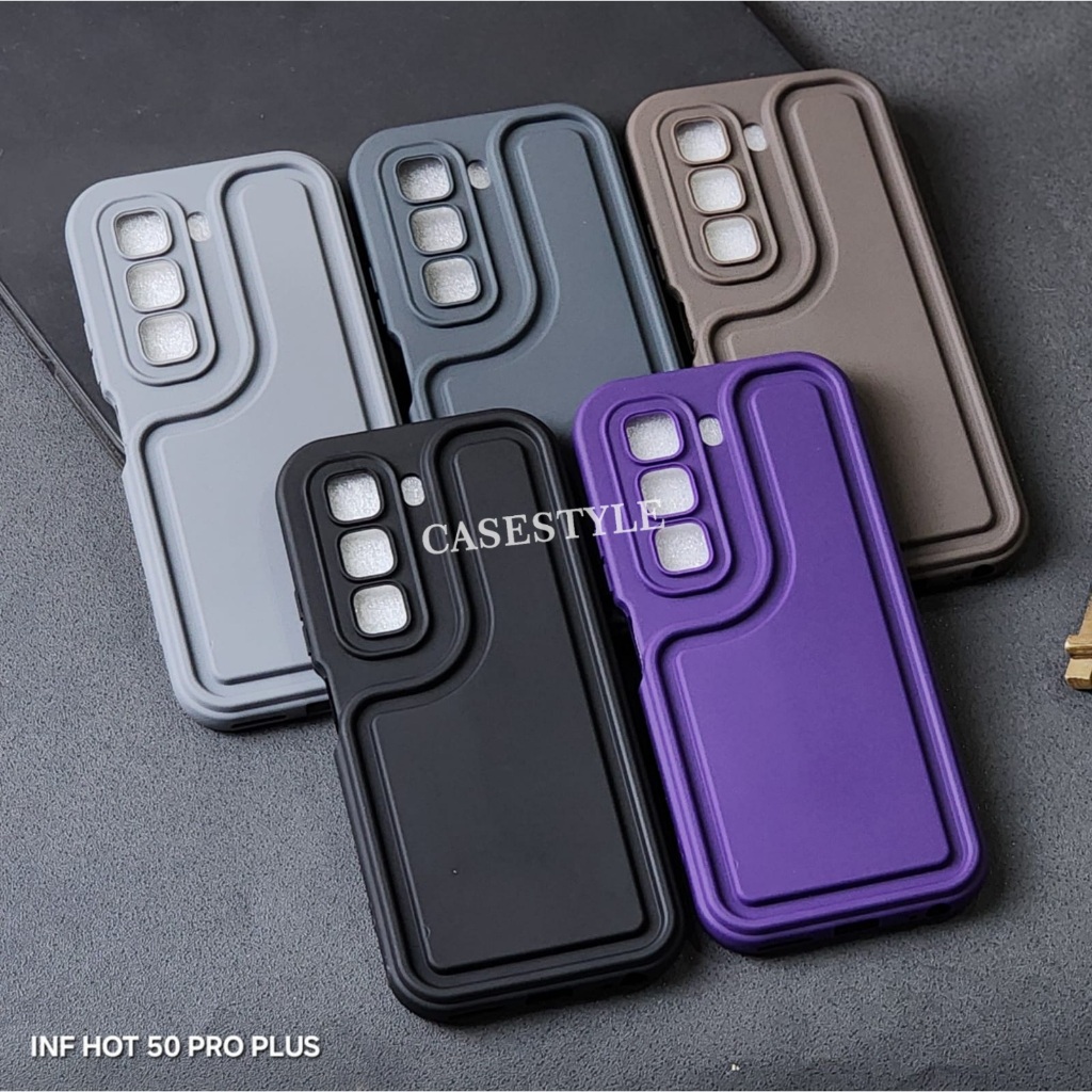 เคส Infinix Hot 50 4G เคส Infinix Hot 50 Pro Plus เคส Macaron Circuit Protect เคสกล้อง Infinix Hot 5