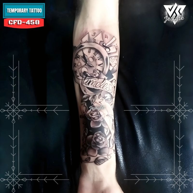 [CFD-458] นาฬิกาดอกไม้สักชั่วคราว