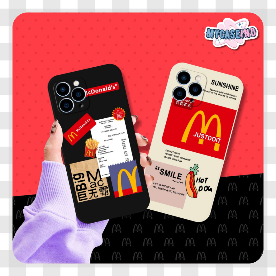 PRINTING LENS PROTECTOR McD case vivo y03 y18 f4 12i 8i v7 plus Y91 Y93 Y95 y91c y97 z1 pro pocophon