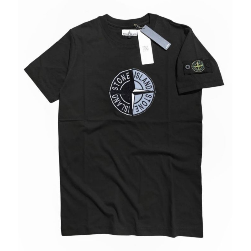 STONE ISLAND Asnh เสื้อยืดปักหินต้นฉบับผู้ชายพรีเมี่ยมแท้