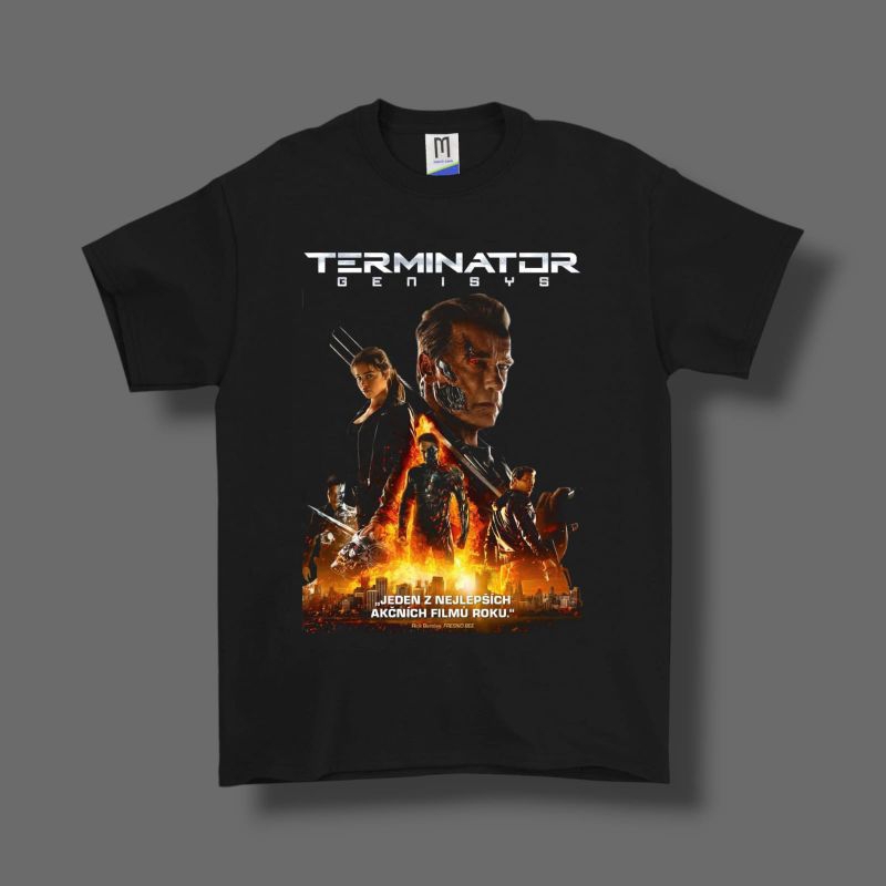 เสื้อยืด BLACK TERMINATOR TSHIRT ดั้งเดิม