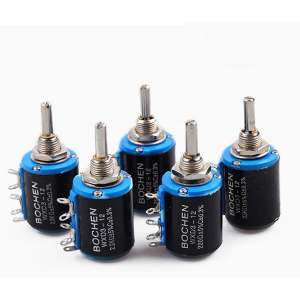 WXD3-12-1W ตัวสั้น Five-turn precision Potentiometer (8583)