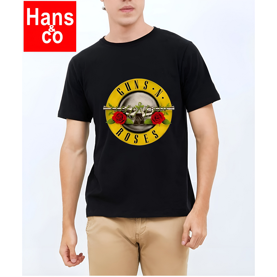 เสื้อยืดผู้ชายและหญิง 3D พรีเมี่ยมสําหรับผู้ชายและผู้หญิง GNR H0534 By Hans & Co