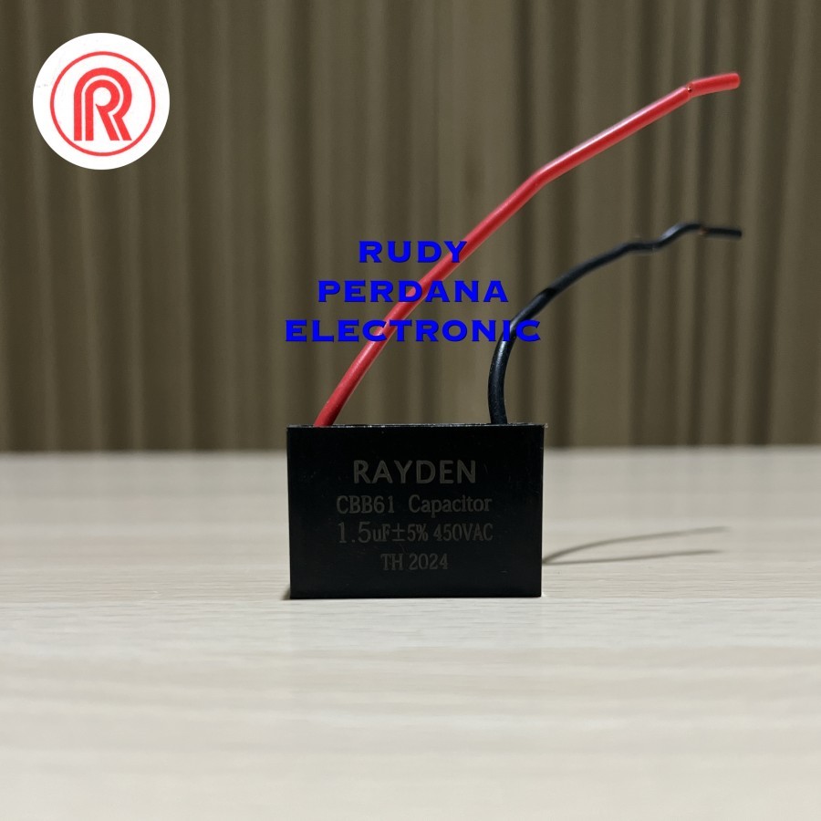 พัดลมกล่อง CAPACITOR WATER PUMP 1.5UF 450V 1.5 UF 450 VOLT CBB61 RAYDEN