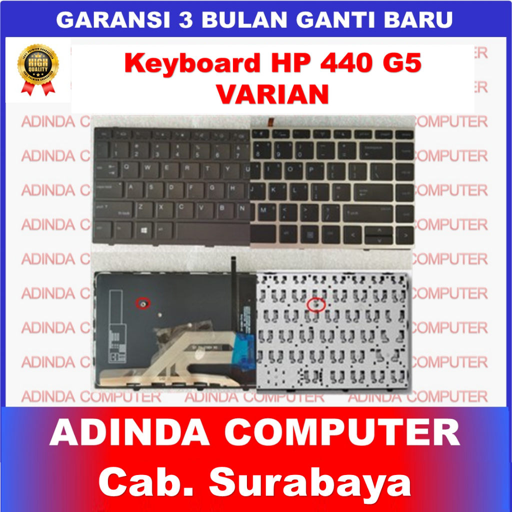 คีย์บอร์ด HP Probook 440-G5 440 G5 430-G5 430 G5 445-G5 445 G5 440-G6