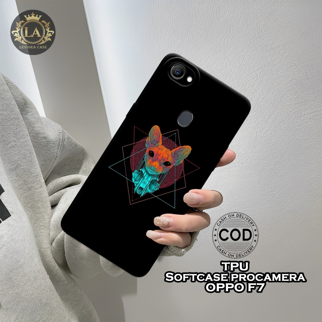 เคส HP ล่าสุด OPPO F7 - เคส Leviora - เคสแฟชั่นสีดํา - เคส OPPO F7 Softcase - เคส Pro - เคส OPPO F7 