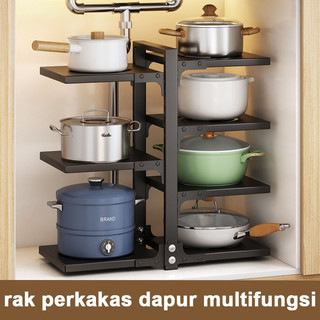 Rak Panci Rak Dapur Pot Wastafel Dapur Kabinet Atas 2/3/4/5/7 Tingkat