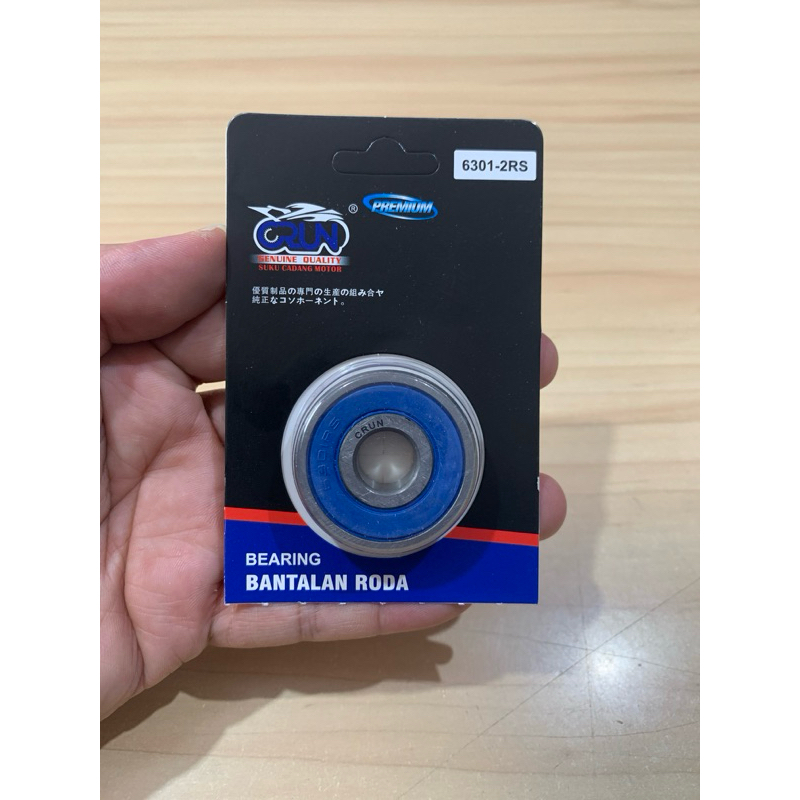 CRUN Bearing Press 6301 2RS / Lahar / ของแท้
