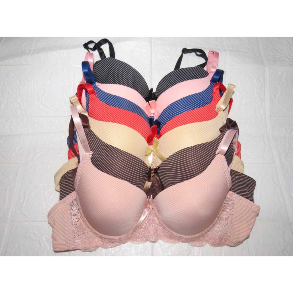 5 ชิ้นผู้หญิง Underwire Bra I Push Up I CUP AI SIZE 34 36 38 40 I ภาพจริง I แพคเกจออมทรัพย์