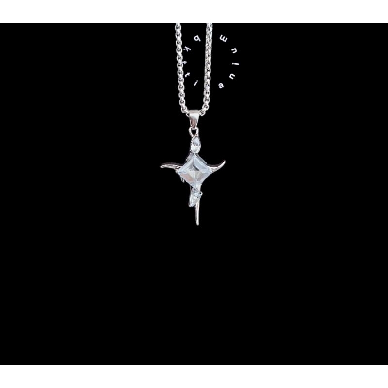 ไทเทเนียม BKT | Elegant RUST RESISTANT HIP HOP SILVER MENS TITANIUM CHAIN สร้อยคอ