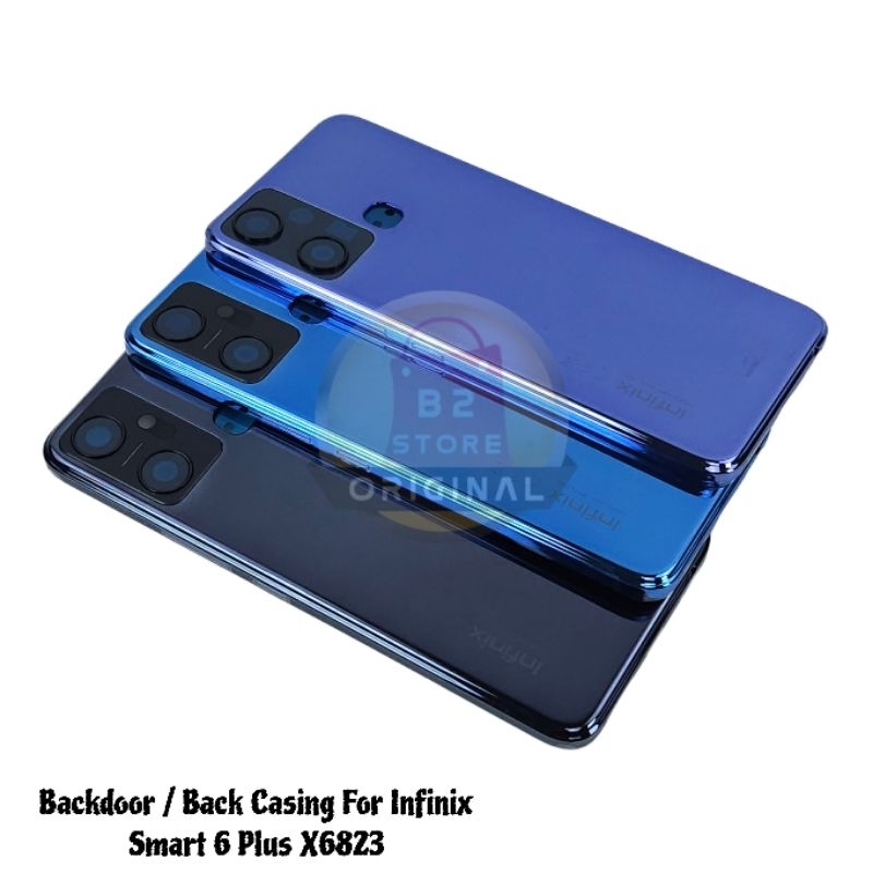 Backdoor - BACKCOVER - BACK CASING INFINIX SMART 6 PLUS X6823 ฝาครอบด้านหลัง HOUSING